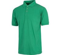 WorkTeam Polo Manga Corta en Tejido piqué, sin Bolsillo, Tejido Fresco y poroso para Adecuada ventilación. Hombre Verde Kelly L