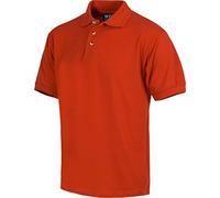 WorkTeam Polo Manga Corta en Tejido piqué, sin Bolsillo, Tejido Fresco y poroso para Adecuada ventilación. Hombre Rojo L