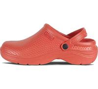 WORKTEAM Zueco Ultraligero de EVA Anatómico y Ergonómico con Cámara Ortopédica, Resistente a los Tropiezos y con Sujeción en Talón, Plantilla Incluida Unisex Naranja 36/37 EU