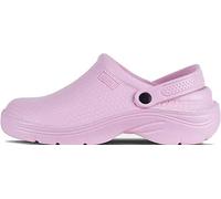 WORKTEAM Zueco Ultraligero de EVA Anatómico y Ergonómico con Cámara Ortopédica, Resistente a los Tropiezos y con Sujeción en Talón, Plantilla Incluida Unisex Rosa 42/43 EU