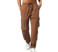 Workwear - Pantalones de combate con múltiples bolsillos para hombre y hombre, con bolsillos con cremallera, ajuste holgado, pantalones deportivos de pierna recta, pantalones casuales al aire libre