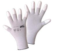 Worky 1170 ESD Nylon / Carbon-Pu (Fingertips) Fino Tejido Guante - Tamaño 9