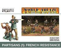 World Ablaze - La Segunda Guerra Mundial 1939-1945: Partisanos (1) Resistencia francesa (32 figuras de plástico duro de 28 mm)