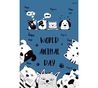 World Animal Day: 120-Page Lined Notebook
