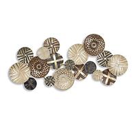 World Art Composición étnica Moderna Cuadros en Metal, Multicolore, 73 x 158 x 8 cm