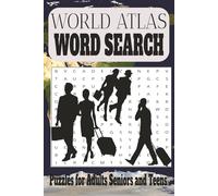 World Atlas Word Search Puzzle Book: Word Searches with Easy to Read Print about World Atlas, Geography , and Countries | 6x9 inches, 110 Pages | 50+ ... Gift for Vacation , Holiday and Free Times