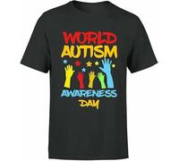 World Autism Awareness Day Mens Womens T Shirt 2021 Unisex tee Top Black Black