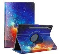 World biz Funda compatible con Samsung Galaxy Tab S10 Ultra 2024/Tab S9 Ultra 2023 de 14.6 pulgadas, rotación de 360 grados, funda protectora de piel, función de encendido y apagado automático Tab S10