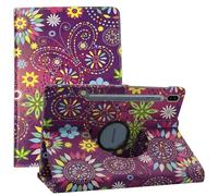 World biz Funda compatible con Samsung Galaxy Tab S10 Ultra 2024/Tab S9 Ultra 2023 de 14.6 pulgadas, rotación de 360 grados, funda protectora de piel, función de encendido y apagado automático Tab S10