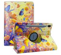 World biz Funda compatible con Samsung Galaxy Tab S10 Ultra 2024/Tab S9 Ultra 2023 de 14.6 pulgadas, rotación de 360 grados, funda de piel, función de encendido y apagado automático Tab S10 Ultra de