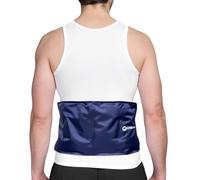 WORLD-CARE Compresa térmica para espalda y vientre, 39 x 19 cm, terciopelo reversible/franela, microondas y congelador, terapia de frío y calor reutilizable, accesorio para vendaje lumbar, caderas