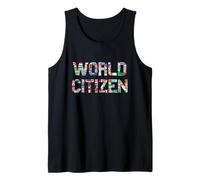 World Citizen with Flags of Various Countries - Globetrotter Camiseta sin Mangas