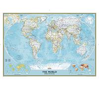 World Classic, Laminated: Wall Maps World (National Geographic Reference Map)