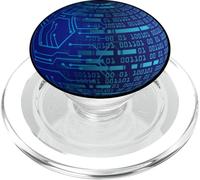 World Data Tecnología Digital Futurista Global Tech Design PopSockets PopGrip para MagSafe