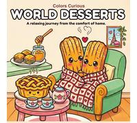 World Desserts Coloring Book: 30+ Bold and Easy Sweet Treats from Around the World | Food & Snacks for Adults, Teens & Beginners: Simple and Big ... Candy for Stress Relief (Marker Friendly)