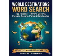 world destinations word search: word search puzzles easy to read print about world famous detinations ,forests,rivers,8.8"x11" 200 pages perfect for ... ,for educators ,shcool kids and seniors.