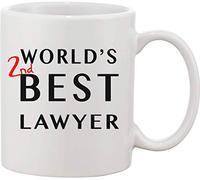 World d's Second Best Lawyer - Taza de cerámica, diseño de Stella