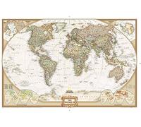 World Executive, Poster Size, Tubed: Wall Maps World (National Geographic Reference Map)