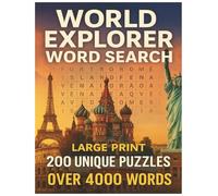 World Explorer Word Search: Famous Landmarks & Cities: 200 Large-Print Puzzles to Test Your Travel Knowledge · Discover Iconic Locations & Fascinating Facts from Around the Globe