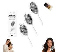 World-Famous 5x Sold out Paddle Brush - Smoother, Stronger, Shinier Hair, Boar Bristle Brush with Nylon Bristles and Microsphere Tips, for All People,Wet Dry Use (3PCS)