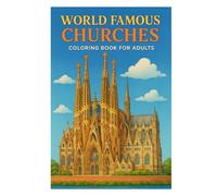 World Famous Churches - Coloring Book for Adults: Cathedrals of the World - A Relaxing Coloring Book for Adults