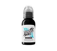 World Famous Limitless Tattoo Ink, tintas para tatuajes veganas profesionales premium permanentes, Obsidian Black 120 ml