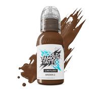 World Famous Tattoo Ink Limitless Brown 2 - Pintura profesional para tatuajes - Cumple con REACH, 30 ml