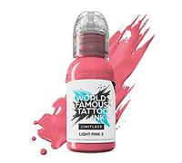 World Famous Tattoo Ink Limitless Light Pink 3 - Pintura profesional para tatuajes - Cumple con REACH, 30 ml