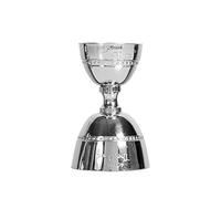 World Group The Bars Jigger - Vaso medidor de Acero Inoxidable, 10/20 y 40 ml, Fabricado en Italia, Color Gris