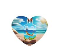 World In A Bottle - Ambientadores para coche, 6 unidades, en forma de corazón, para colgar, aromaterapia, ambientadores perfumados para dormitorio y baño