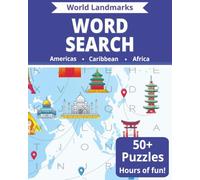 World Landmarks Puzzle Book, Vol 1: Word Searches about cultural and natural landmarks all over the world in 8 X 10 for Easier to Read print | 110 ... Gift for Vacations, Holidays and Free Times