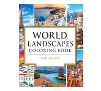 World Landscapes Coloring Book for Adults
