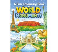 World Monuments Coloring Book for Kids Ages 3-8: Big Bold Easy Designs of Famous Buildings and Wonders Around the World