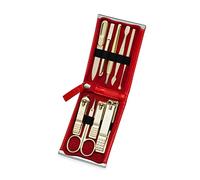 World No. 1, Three Seven 777 Travel Manicure Pedicure Grooming Kit Set - Nail Clipper (Total 9 Pcs, Model: TS-970RG). Lifetime Warranty. Since 1975. Made in Korea. by Kodiake