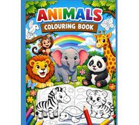 World of animals Colouring Book for toddlers, fun colouring, big pictures , ages 1 - 3
