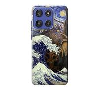 World of Art Vincent Vangogh Hokusai Da Vinci Funda Carcasa Case para Motorola Moto G Stylus 5G (2025), Edge 60 Stylus