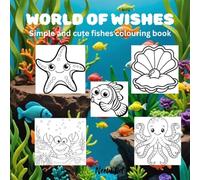 World of fishes: Cute and Simple fishes colouring book