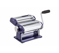 WORLD OF FLAVORS World of Flavours-Máquina para hacer pasta (acero inoxidable), color azul, Metal, 1 x 1 x 1 cm