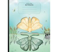 World of Moths II: Composition Style Wide-Ruled Notebook