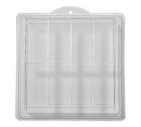 World Of Moulds Molde de 8 cavidades para jabón/Bombas de baño en Relieve, PVC, 25.5 x 24 x 4 cm