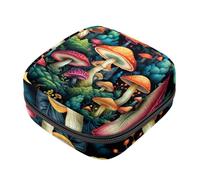 World of Mushrooms - Bolsas de almacenamiento de servilletas sanitarias, bolsa de almohadilla menstrual de tela Oxford, bolsas para copa menstrual, almohadilla de lactancia, bolsas de tampón con