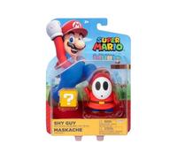 World of Nintendo Super Mario Bros - Figura articulada (10,2 cm), diseño de figuras Red Shy Guy con bloque de pregunta
