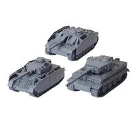 World of Tanks: expansión de pelotón de tanques alemanes - Panzer IV H, Tiger I, StuG III G - Juego de miniaturas WOT, guerra y militares, figuras de RPG, mesa, WOT62