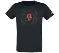 World of Warcraft Azeroth Horde Hombre Camiseta Negro XL 100% algodón Regular