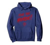 World of Warcraft For The Horde! Epic Quote Big Chest Logo Sudadera con Capucha, Unisex para Adultos, Azul Marino, XXL