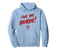 World of Warcraft For The Horde! Epic Quote Big Chest Logo Sudadera con Capucha, Unisex para Adultos, Azul Polvoriento, XXL