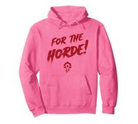 World of Warcraft For The Horde! Epic Quote Big Chest Logo Sudadera con Capucha, Unisex para Adultos, Rosa Brillante, XXL
