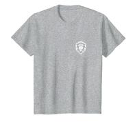 World of Warcraft Horda Symbol Classic Gaming Wow 2024-4832 Camiseta, Niños, Gris Jaspeado, 12 años