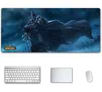 World of Warcraft XXL Anime Alfombrilla para ratón 900 x 400 mm - Speed Gaming Mousepad - Mouse Pad para Ordenador - 3mm Goma Antideslizante, para Gamers Ordenador, PC y Laptop, V