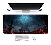 World of Warcraft XXL Anime Alfombrilla para ratón 900 x 400 mm - Speed Gaming Mousepad - Mouse Pad para Ordenador - 3mm Goma Antideslizante, para Gamers Ordenador, PC y Laptop, G